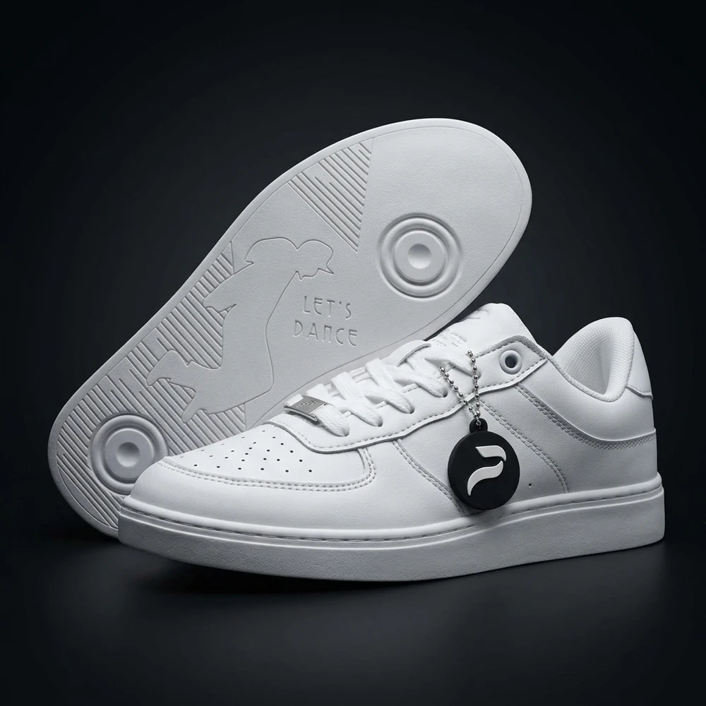 Pulse Dance Sneaker dance sole with Let's Dance embossing
